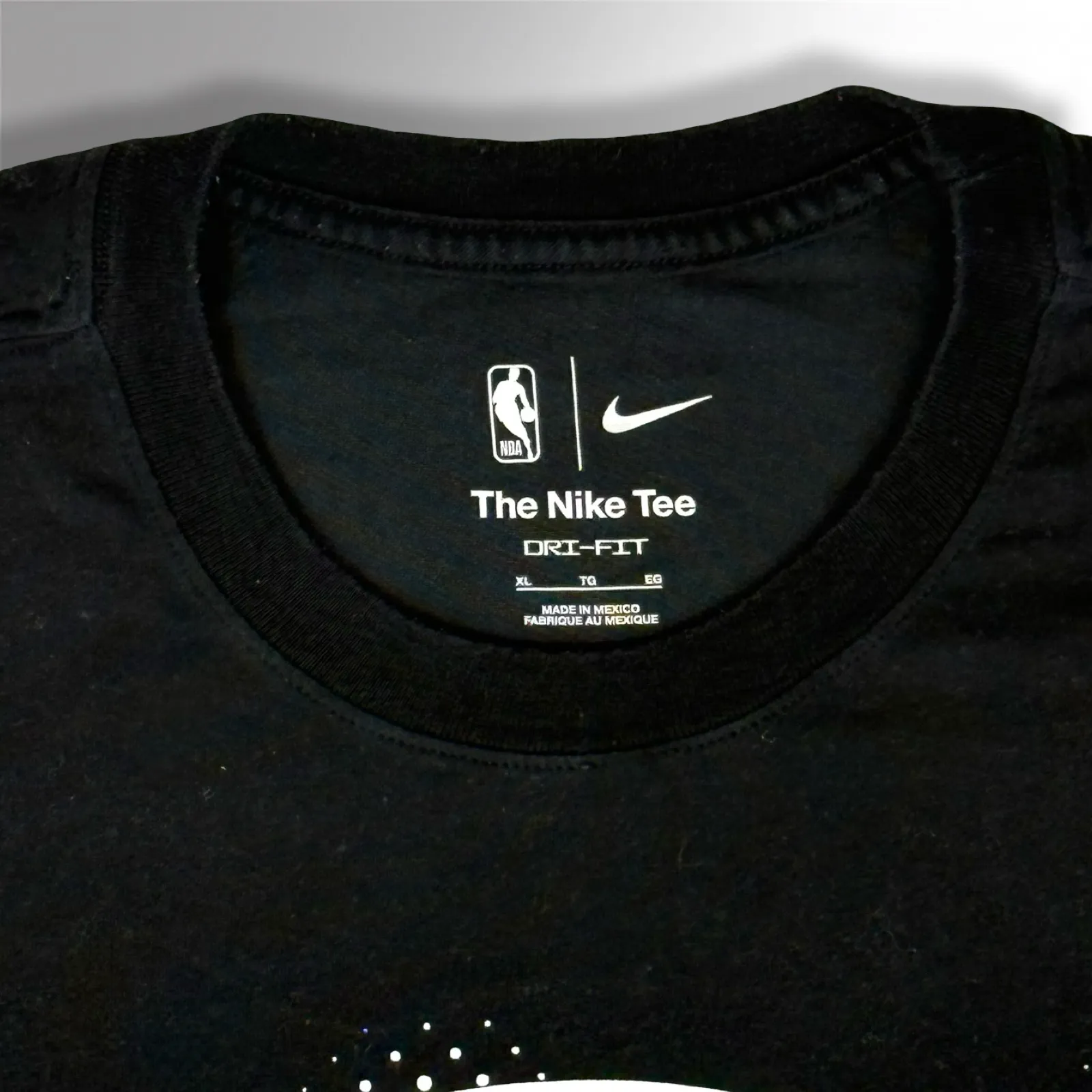 Nike x NBA Brooklyn Nets Dri-Fit Cotton T-Shirt - Image 2